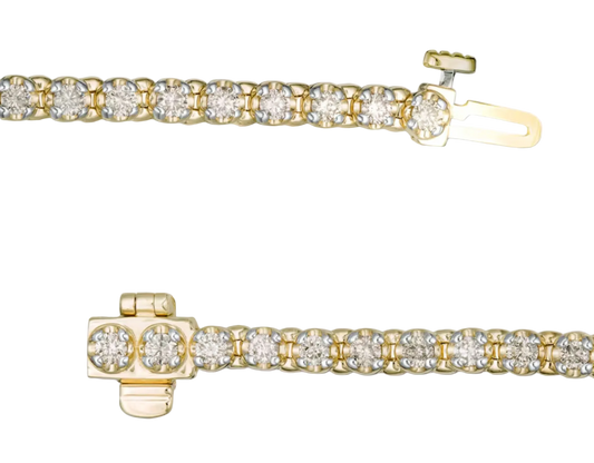 10K Gold Diamond Tennis Bracelet