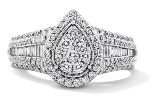 Multi-Diamond Pavé and Channel Set Engagement Ring