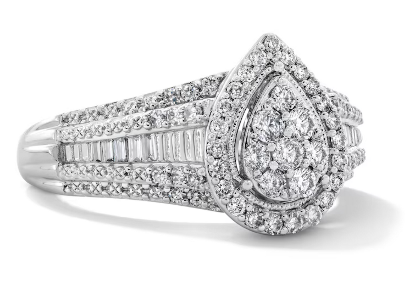 Multi-Diamond Pavé and Channel Set Engagement Ring