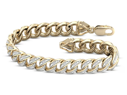 Diamond Cuban Link Chain Bracelet